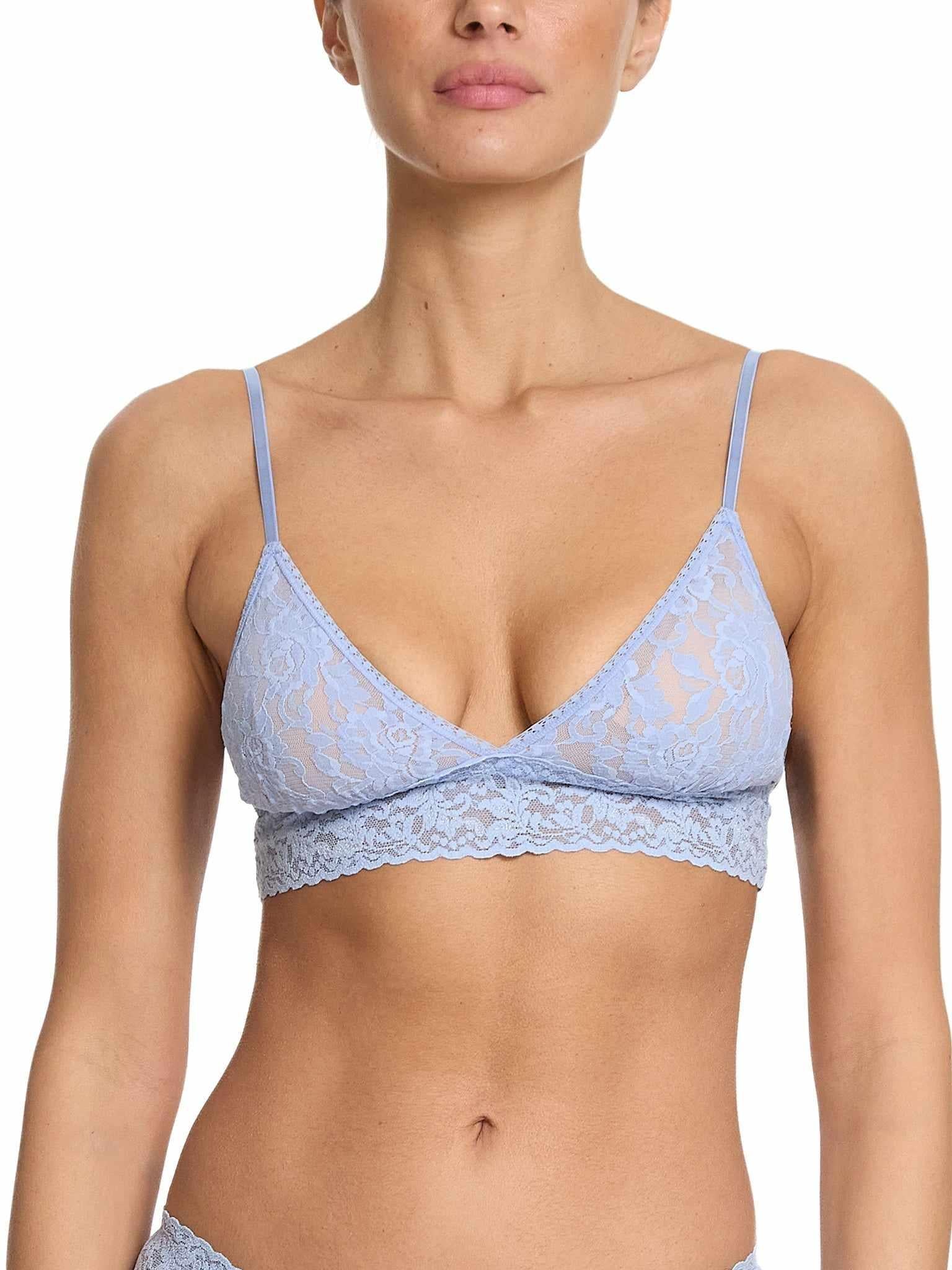 Signature Lace® Padded Triangle Bralette Clarity Blue Sale