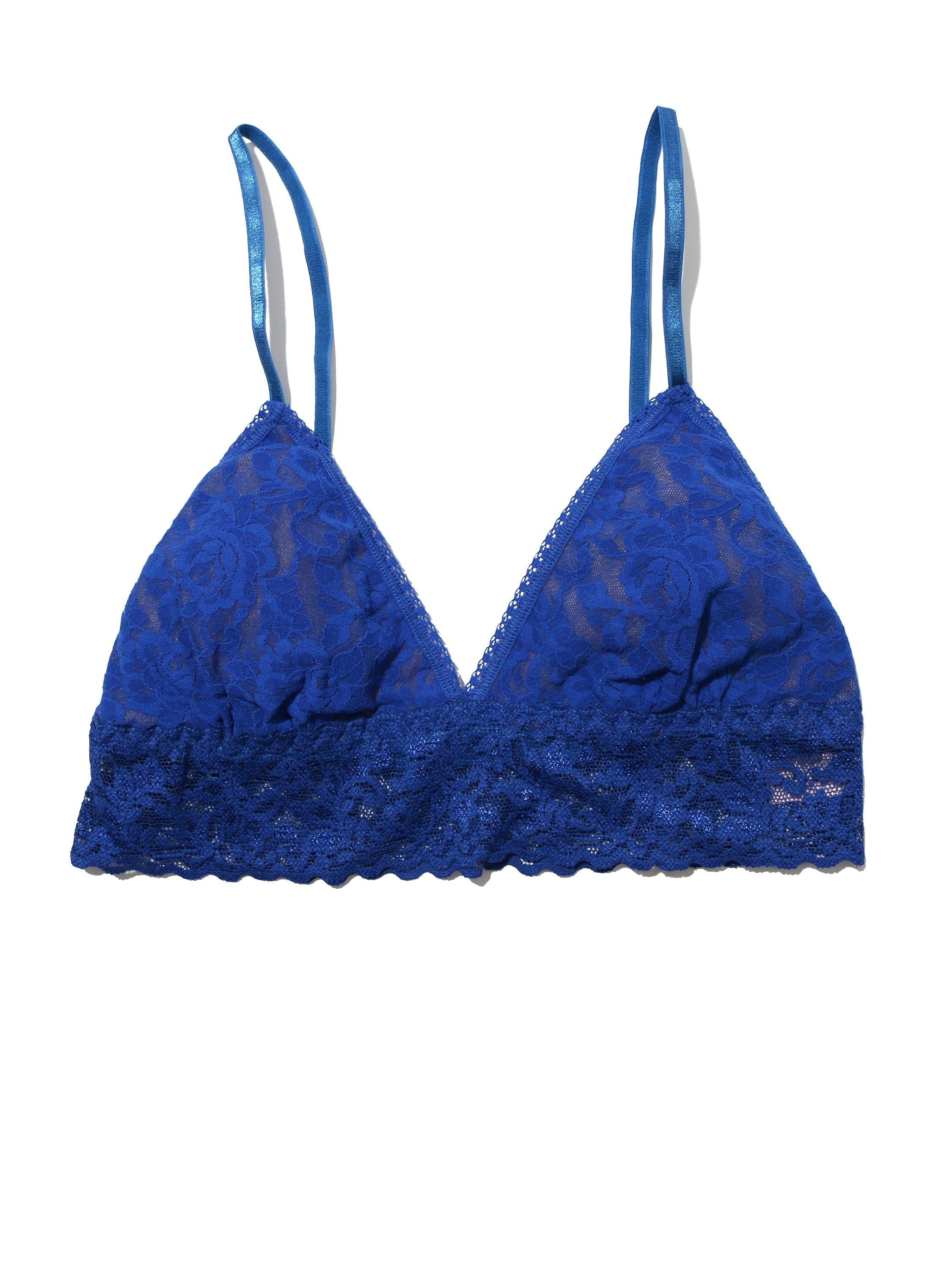 Signature Lace® Padded Triangle Bralette Cobalt Blue Sale