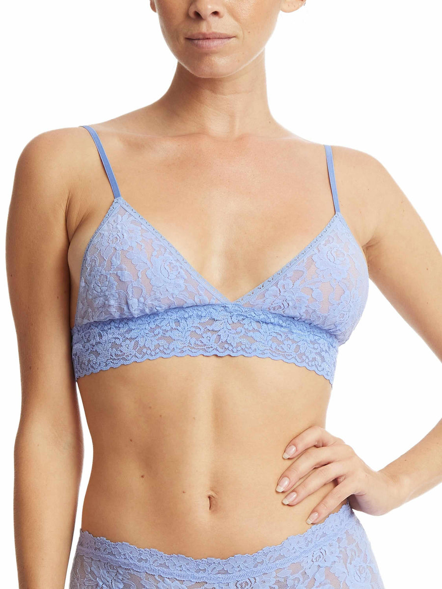 Signature Lace® Padded Triangle Bralette Cool Water Blue Sale