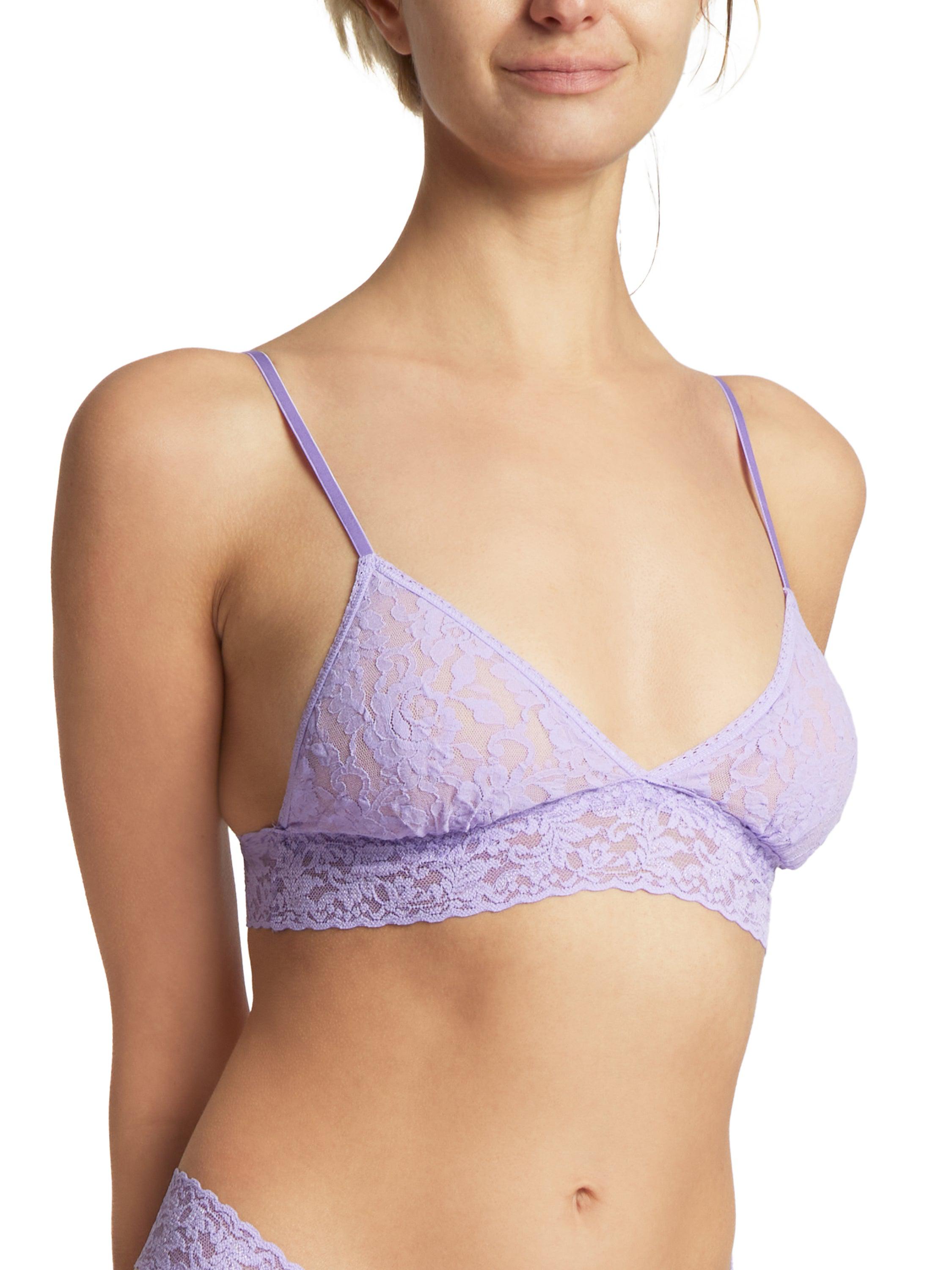 Signature Lace® Padded Triangle Bralette Wisteria Purple Sale