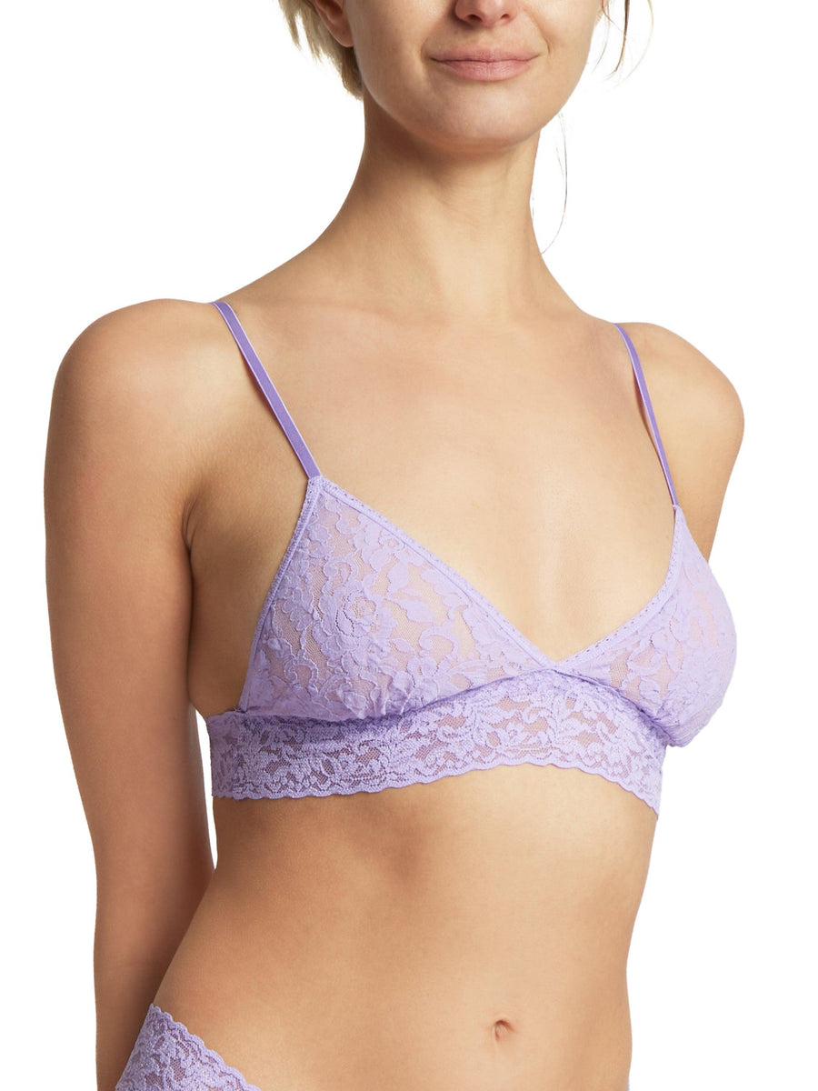Signature Lace® Padded Triangle Bralette Wisteria Purple Sale