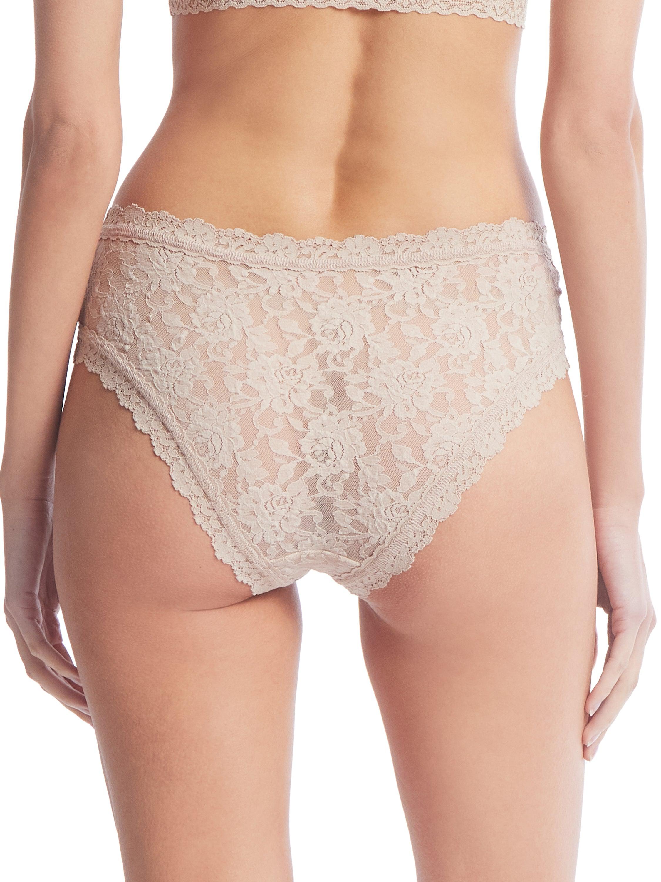 Chai Signature Lace® V-Front Cheeky Panty - Back View, Cheeky Coverage On Model | Hanky Panky