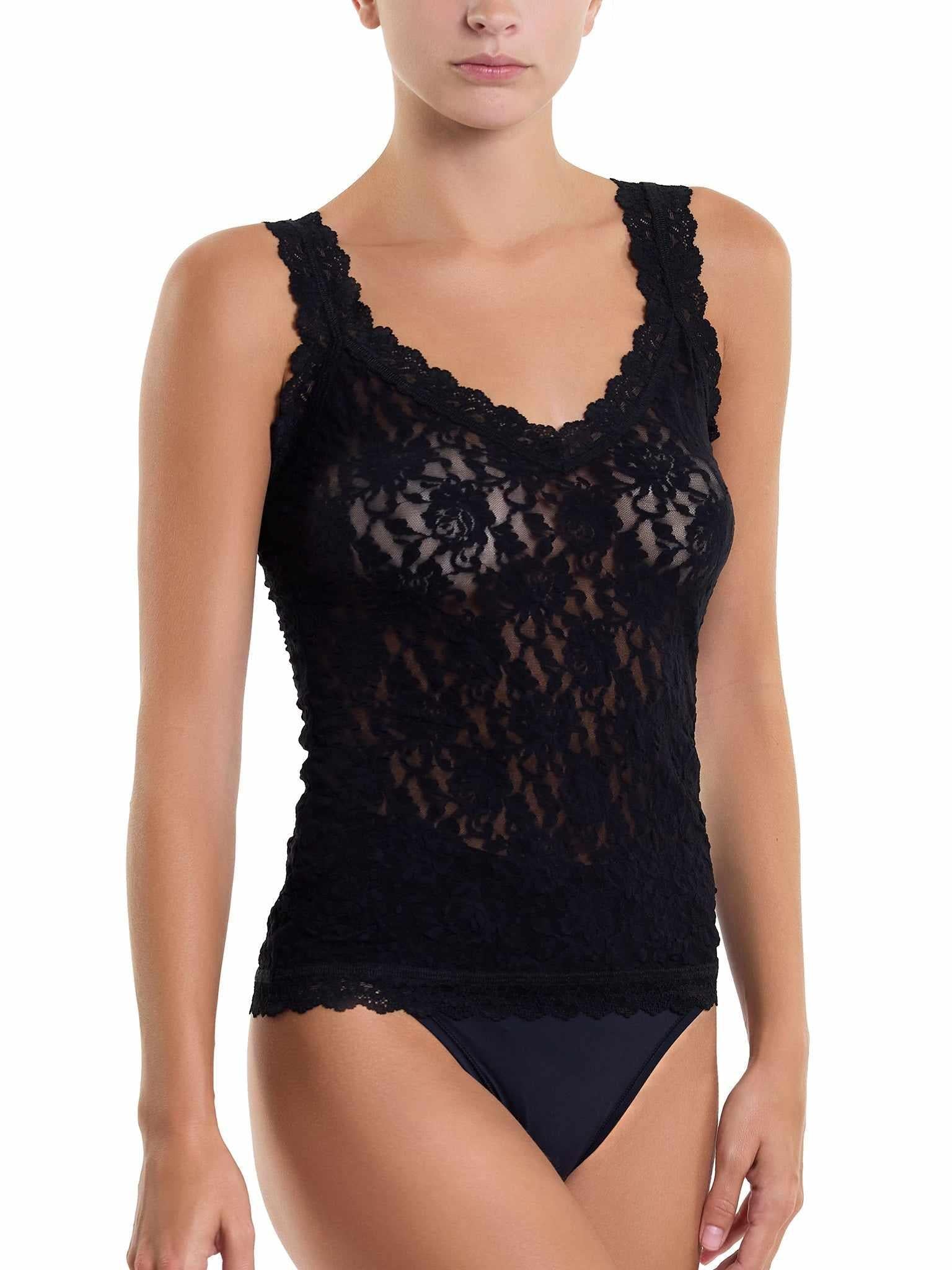 Signature Lace® V Neck Unlined Cami Black Sale