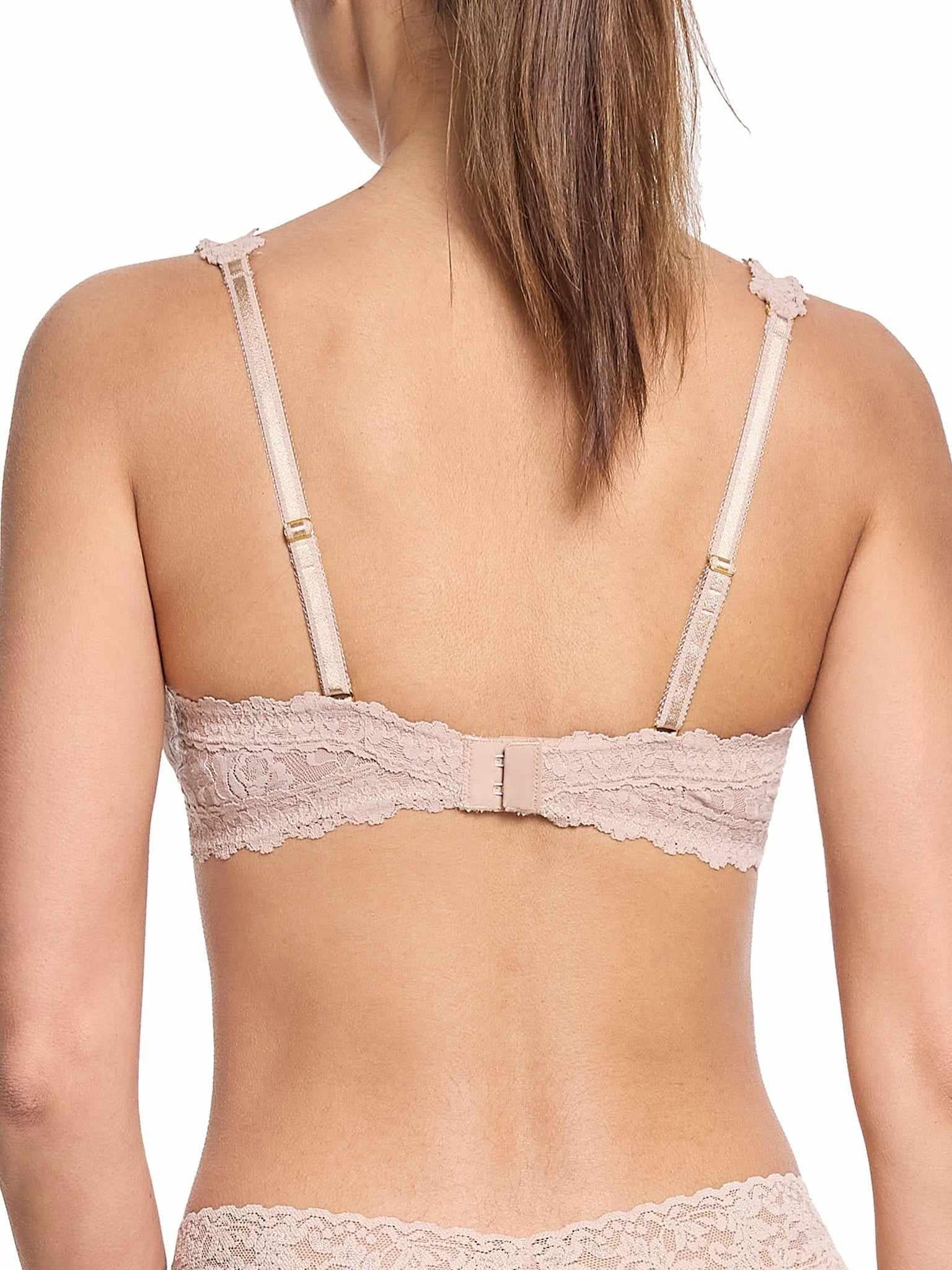 Chai Signature Lace® Balconette Bra - Back View with Gold Hardware Detail | Hanky Panky