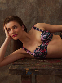 Signature Lace® Balconette Bra Dark Peonies Sale