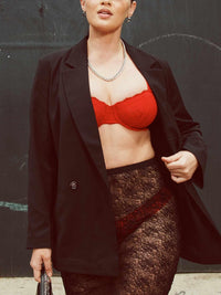 Signature Lace® Balconette Bra Red Sale