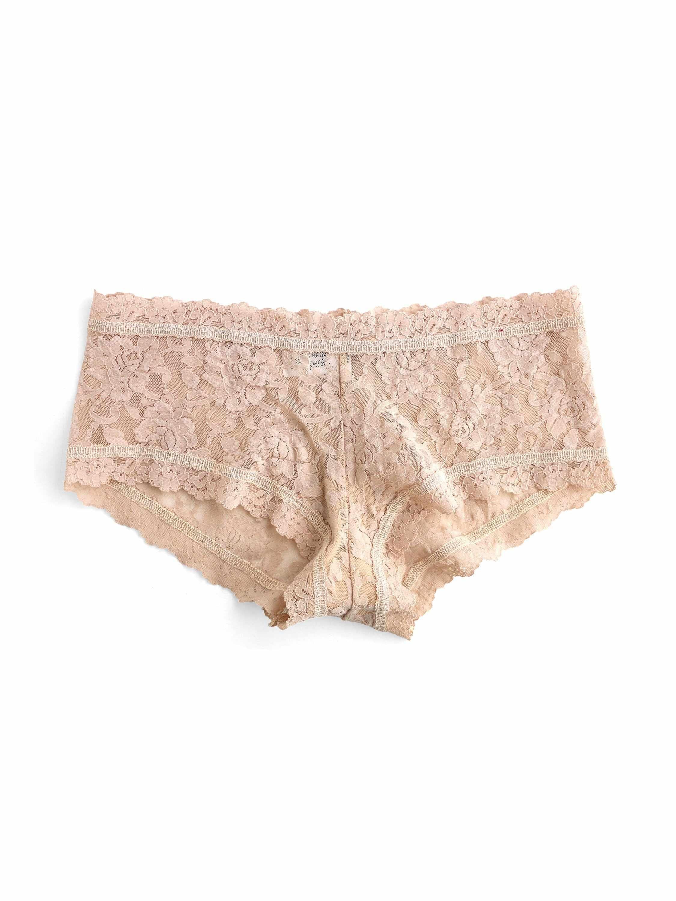 Chai Signature Lace® Boyshort - Flat Lay Back Detail | Hanky Panky