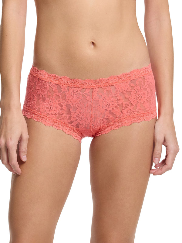 Signature Lace® Boyshort Courageous Coral Sale