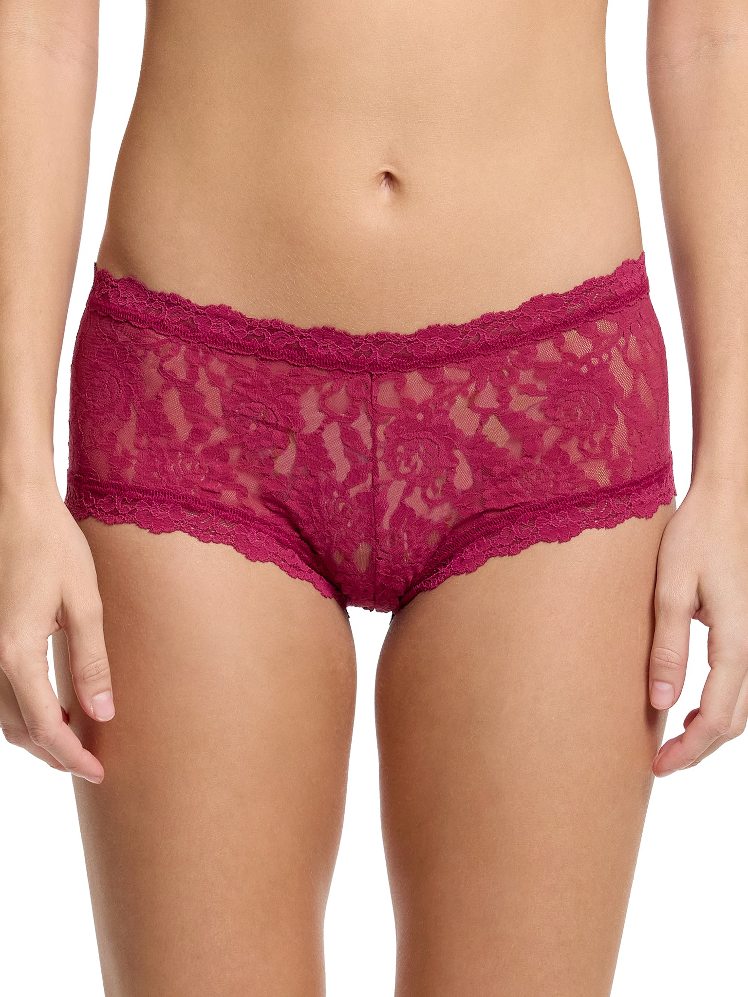 Signature Lace® Boyshort Merlot Red Sale