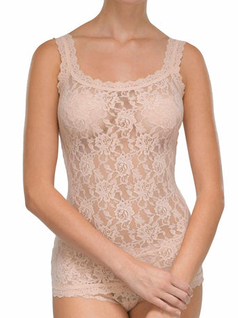 Signature Lace® Classic Cami in Chai - On Model Front View, Lace Camisole for Women | Hanky Panky