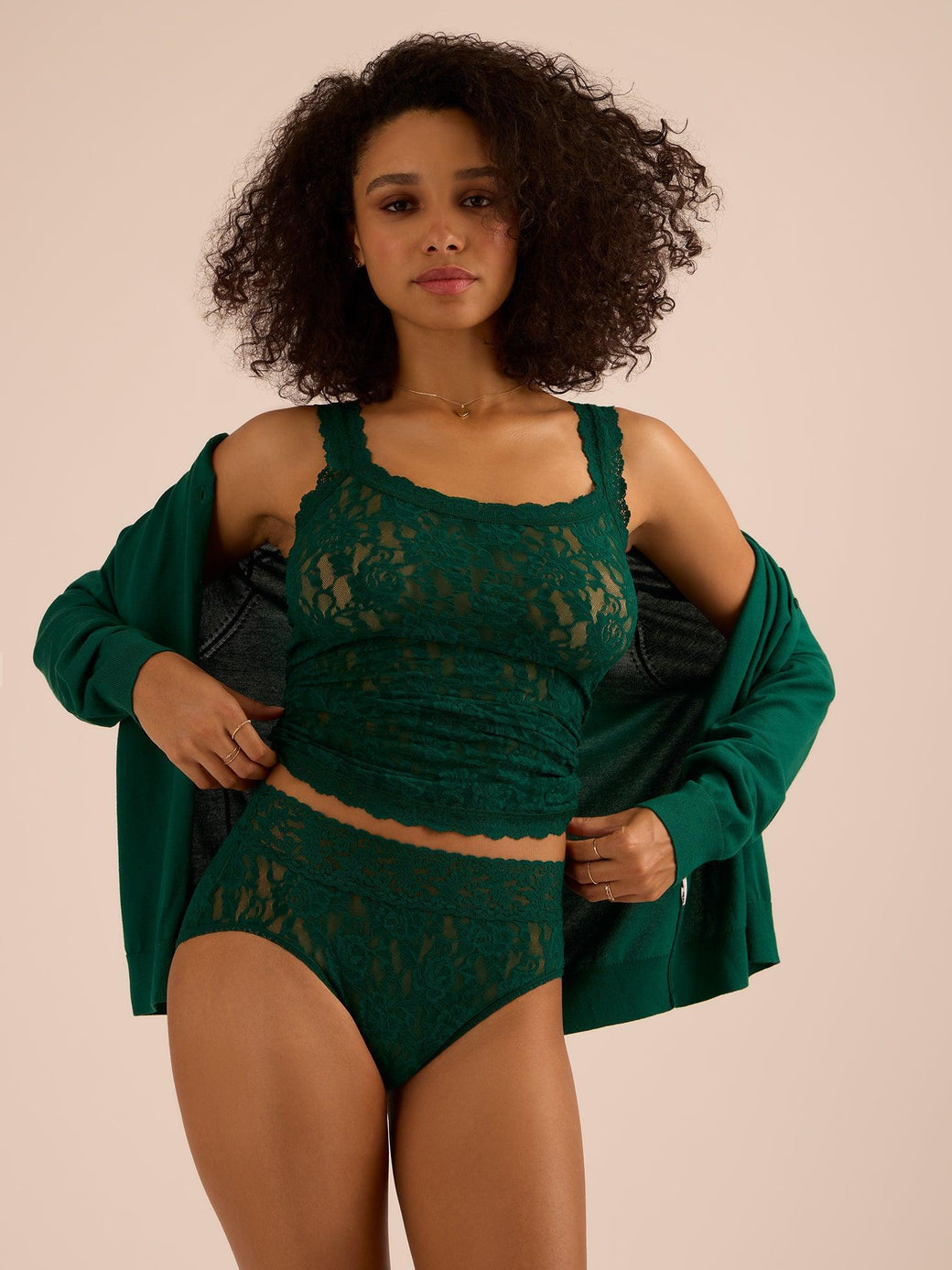 Signature Lace® Classic Cami Spruce Green