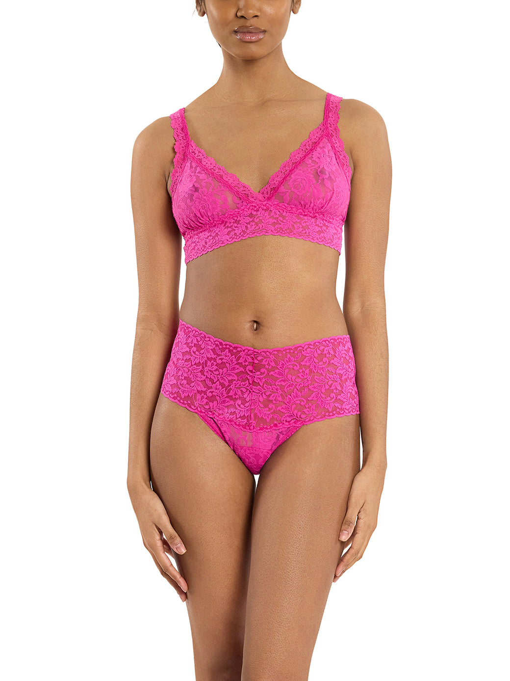 Signature Lace® Crossover Bralette  Marmalade Pink  Black Friday Sale
