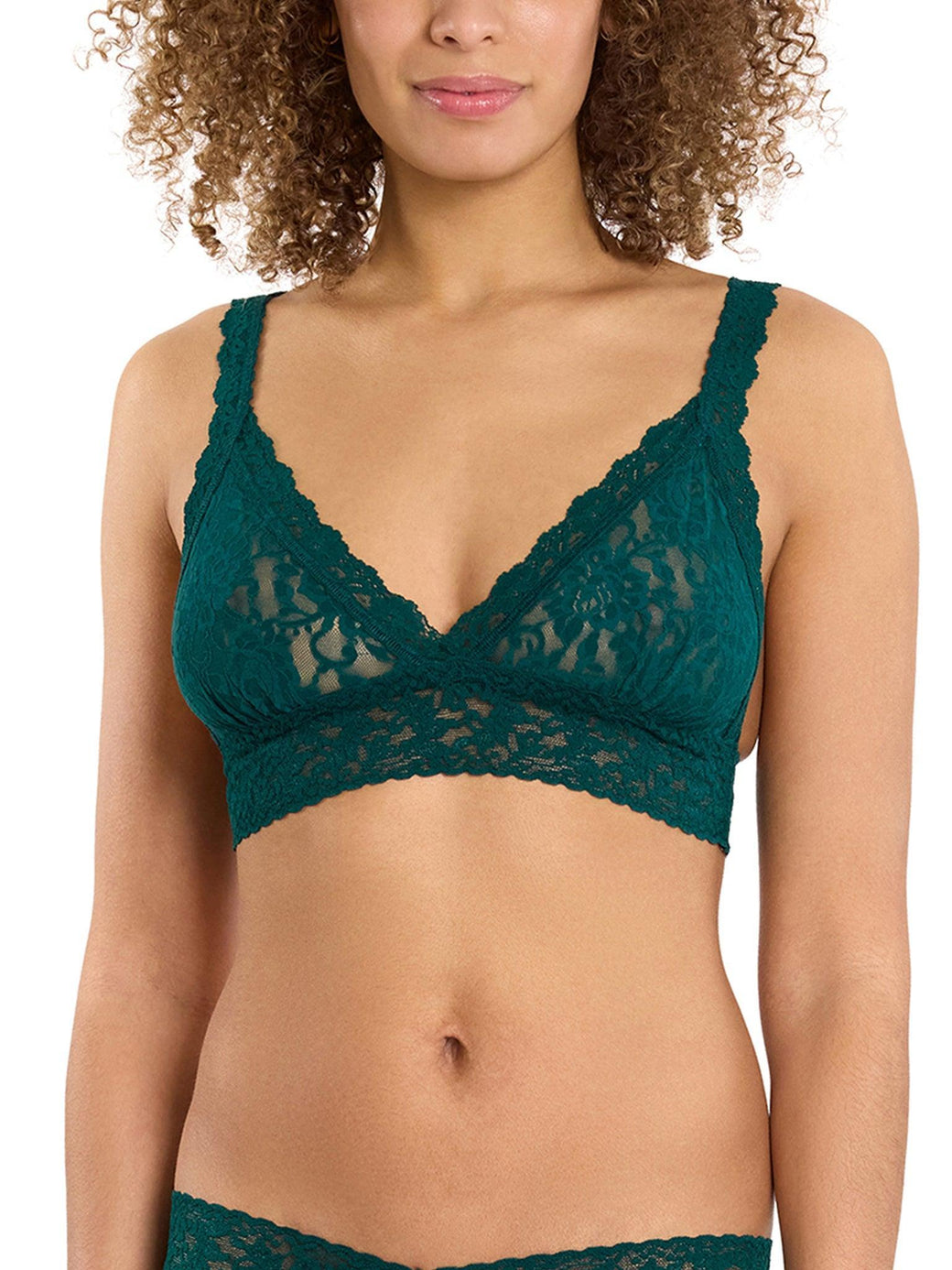 Signature Lace® Crossover Bralette  Mountain Green Sale