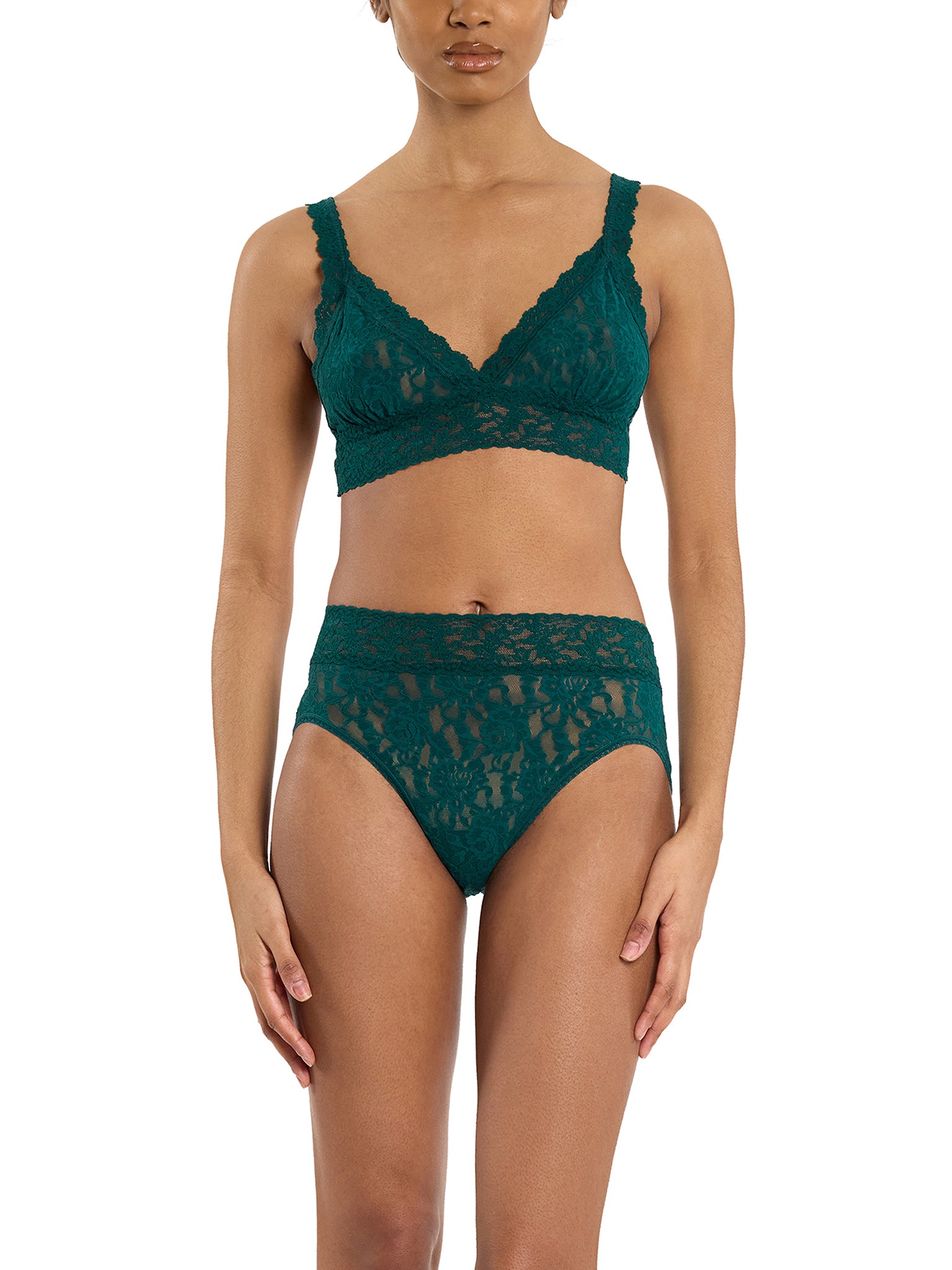 Signature Lace® French Brief Mountain Green Sale