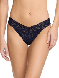 Signature Lace® Leakproof Original Rise Thong Navy