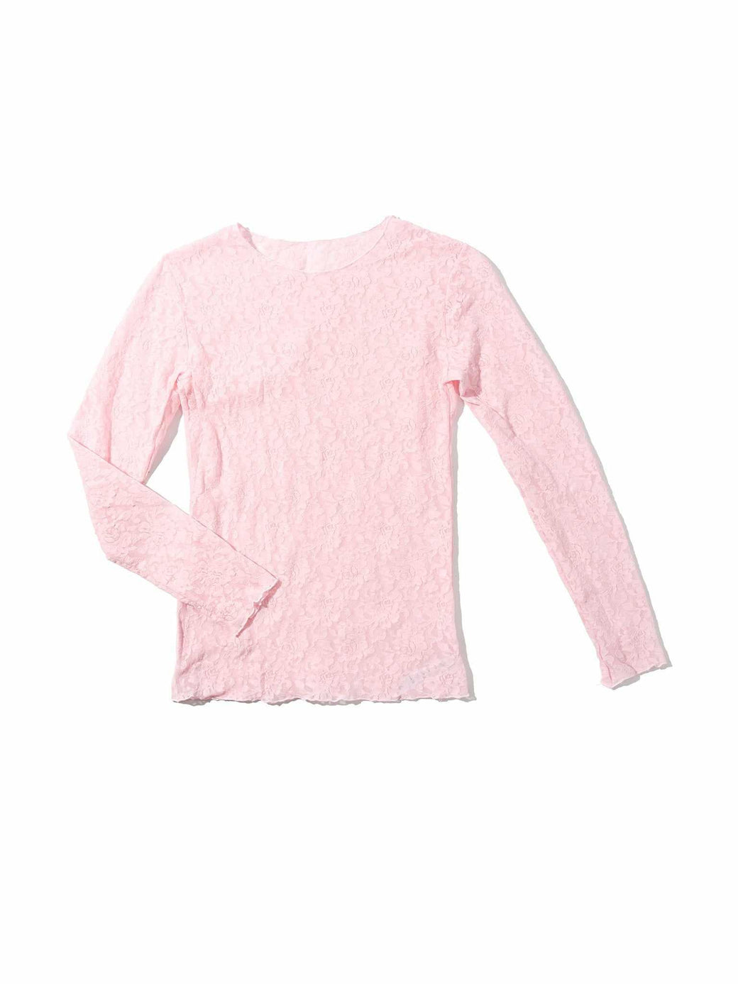 Signature Lace® Long Sleeve Top Bliss Pink