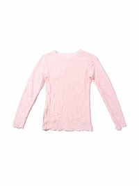 Signature Lace® Long Sleeve Top Bliss Pink