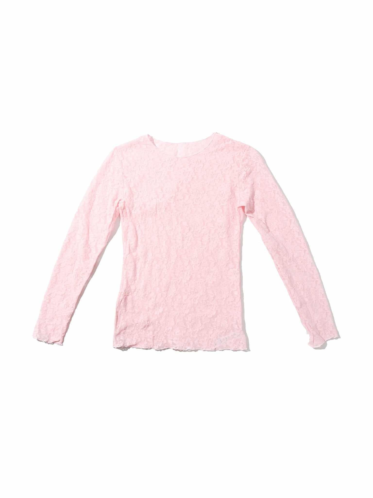 Signature Lace® Long Sleeve Top Bliss Pink