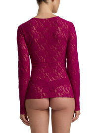 Signature Lace® Long Sleeve Top From The Vine Red