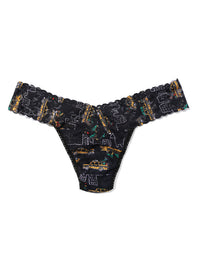 Signature Lace® Low Rise Thong And Saxx Super Soft Vibe Boxer Brief Hail The Holidays - Black Sale