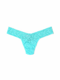 4911® Signature Lace® Low Rise Thong Aquatic Blue