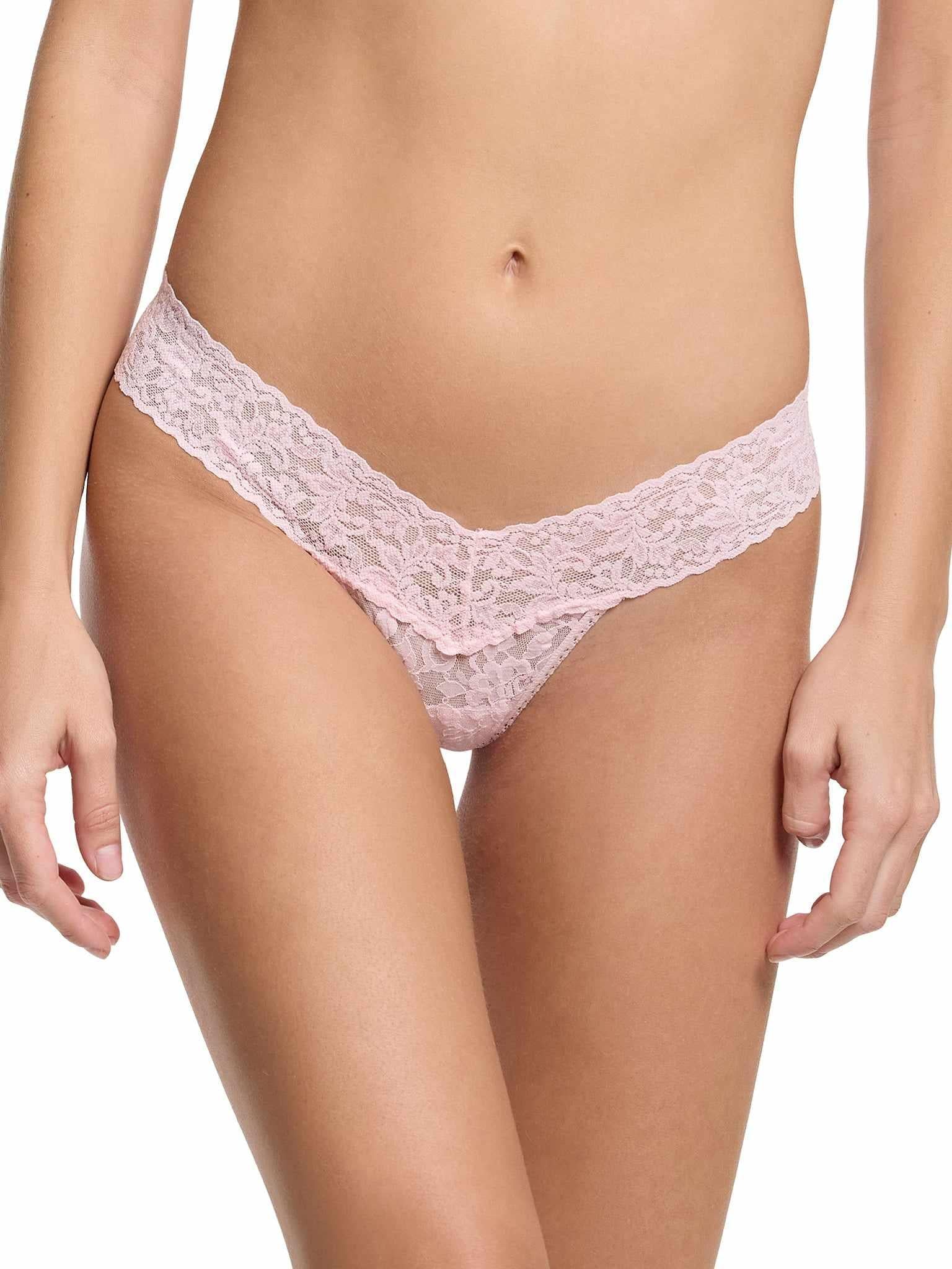 4911® Signature Lace® Low Rise Thong Bliss Pink