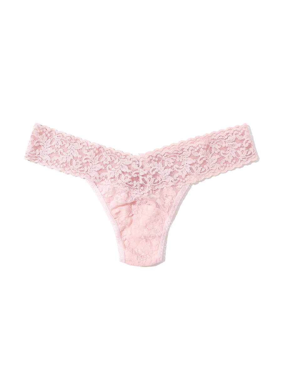 Signature Lace® Low Rise Thong Blushing Rose