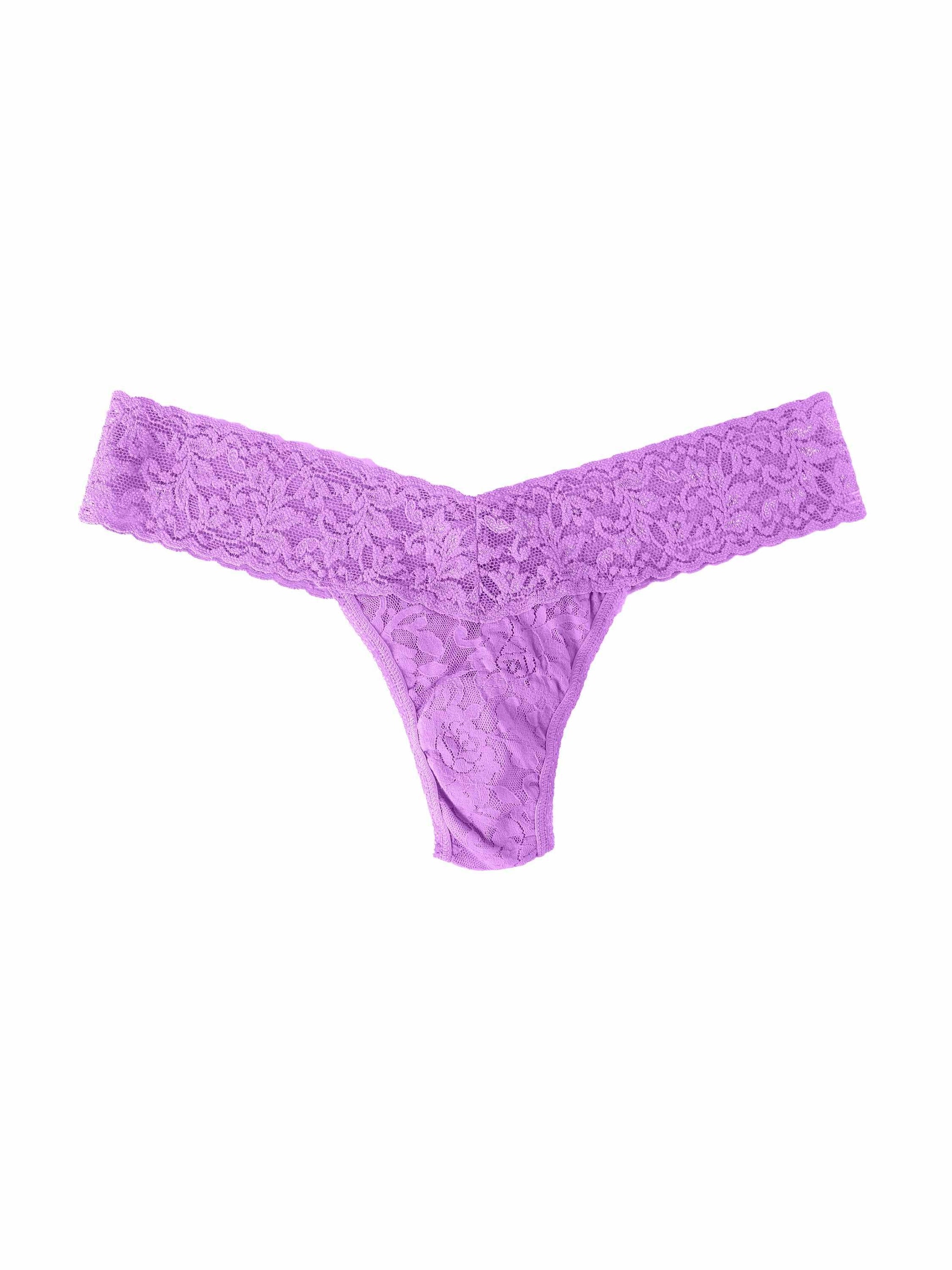 4911® Signature Lace® Low Rise Thong Candied Violet