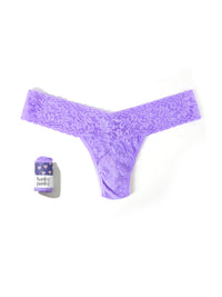 4911® Signature Lace® Low Rise Thong Candy Heart Electric Orchid Purple