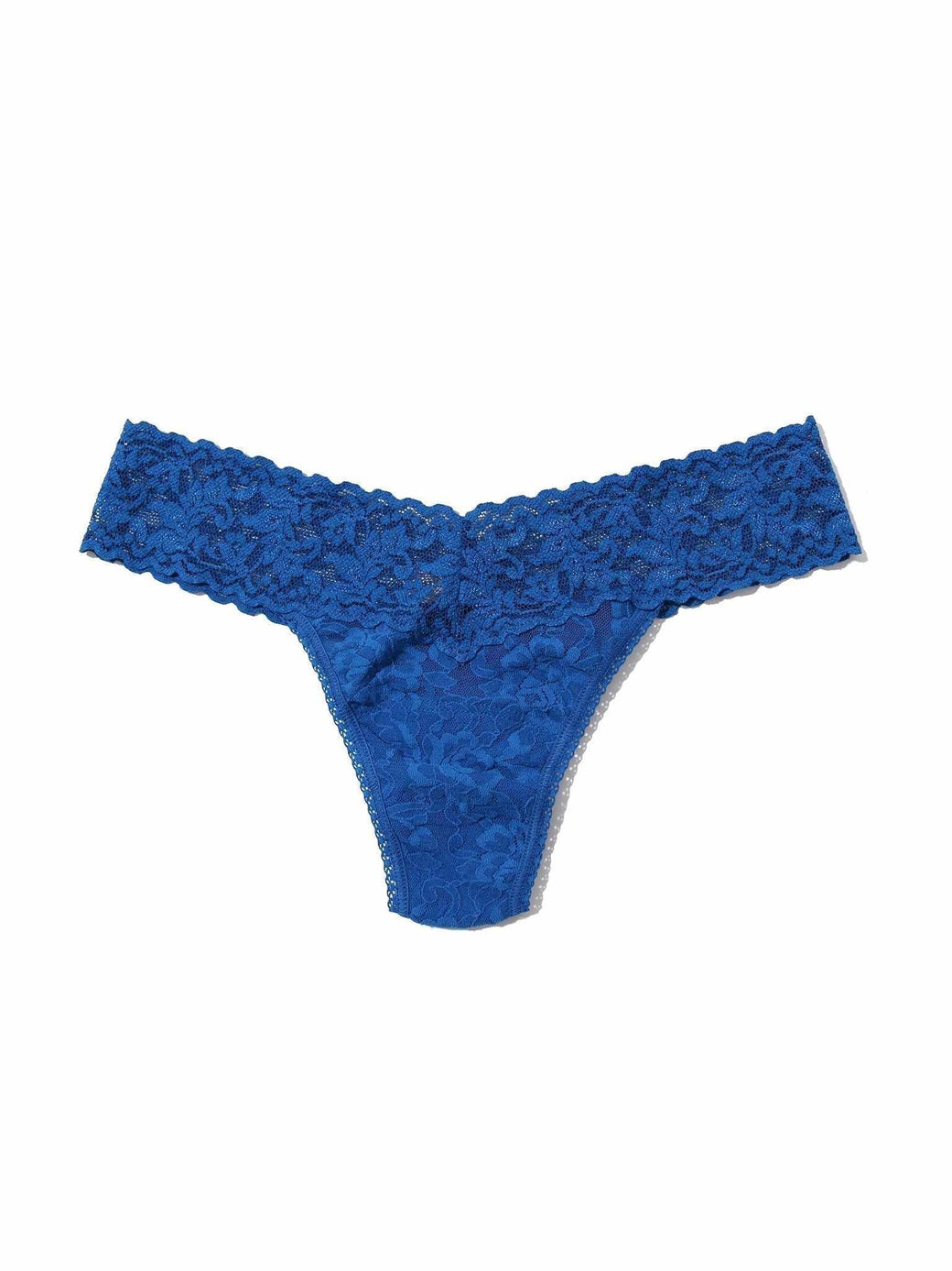4911 Signature Lace® Low Rise Thong Deep Dive Blue