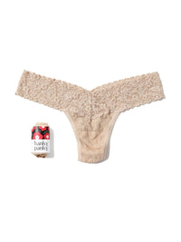 Signature Lace® Low Rise Thong Fortune Cookie Chai