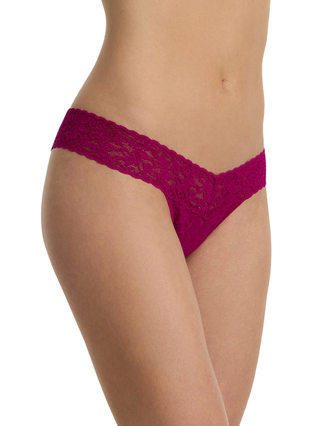 4911® Signature Lace® Low Rise Thong From The Vine Red
