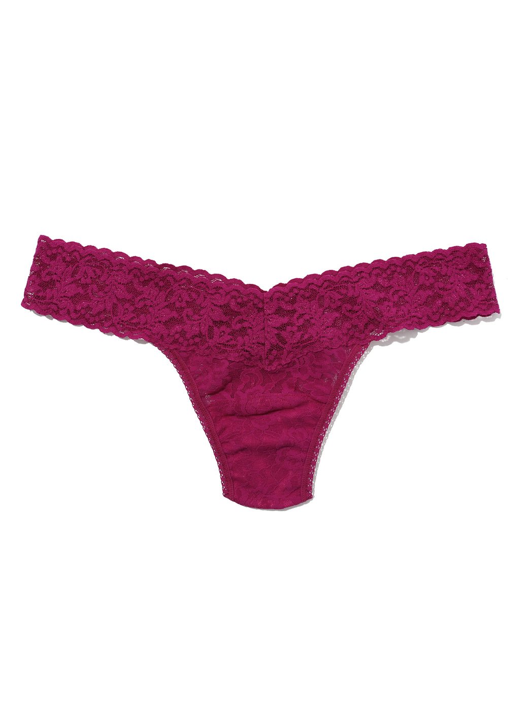 4911® Signature Lace® Low Rise Thong From The Vine Red