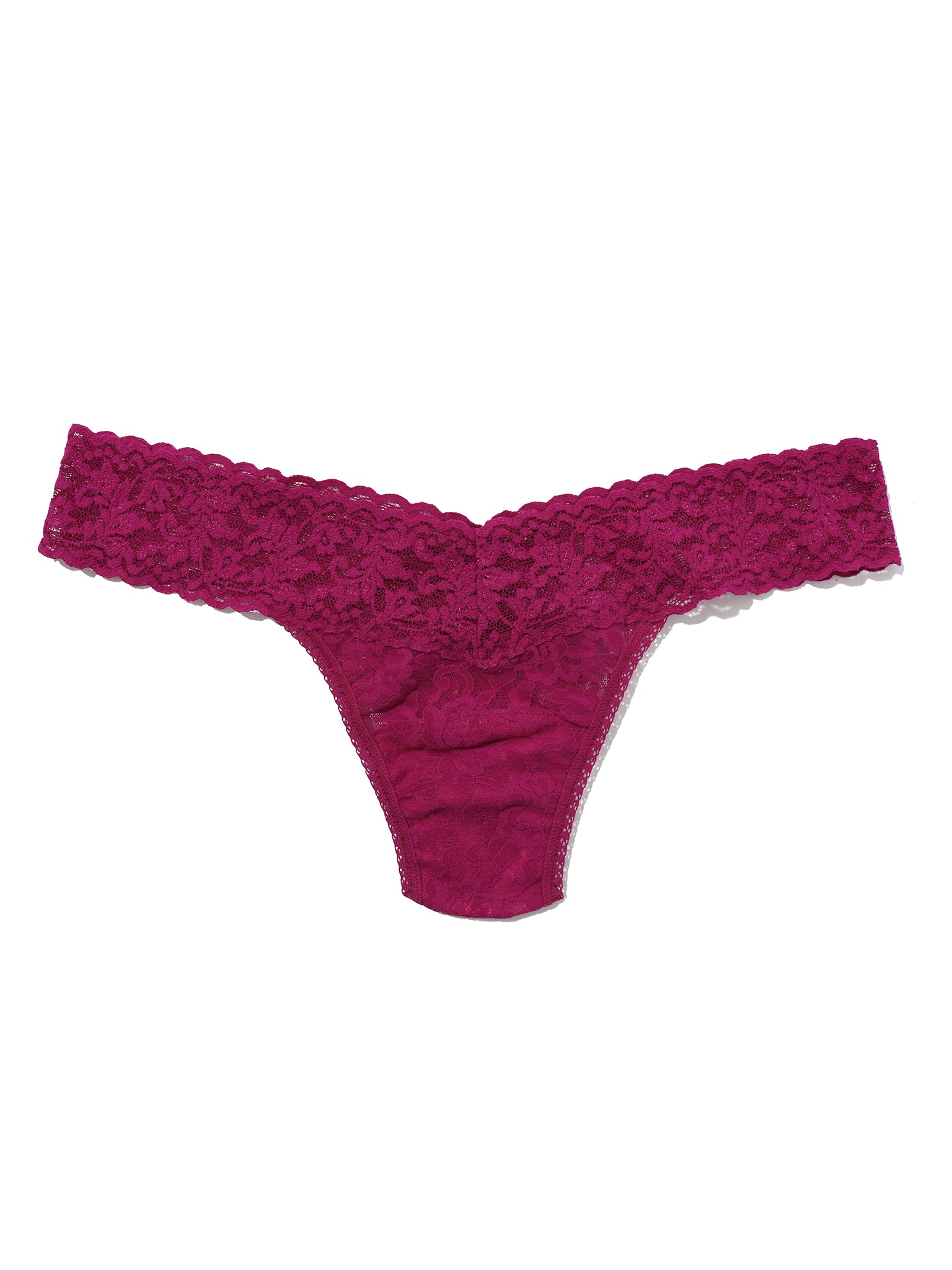 4911® Signature Lace® Low Rise Thong From The Vine Red