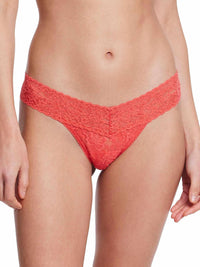 4911® Signature Lace® Low Rise Thong Hibiscus Bloom Pink