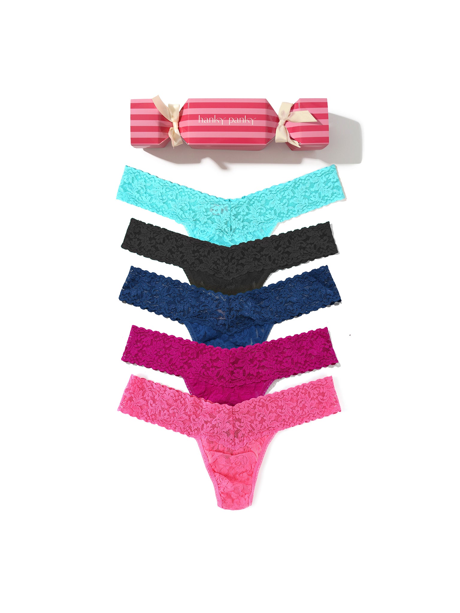4911® Signature Lace® Low Rise Thong Holiday 5 Pack Cracker