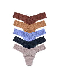 Signature Lace® Low Rise Thong Holiday 5 Pack Cracker Sale