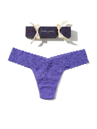 4911® Signature Lace® Low Rise Thong Holiday Cracker African Violet