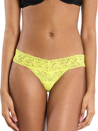 4911® Signature Lace® Low Rise Thong Lemon Meringue Yellow - Black Friday Sale