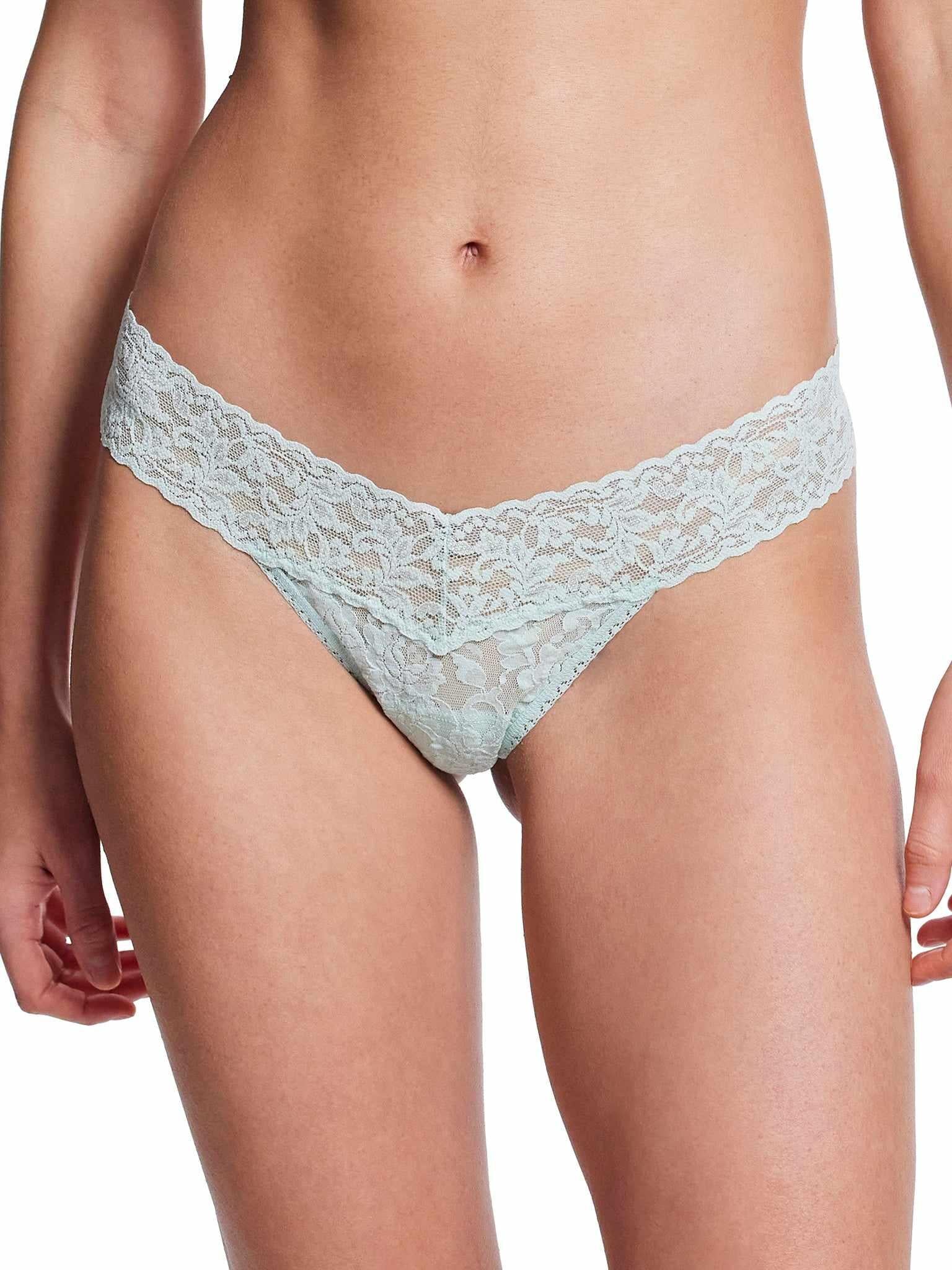 4911® Signature Lace® Low Rise Thong Low Tide Blue