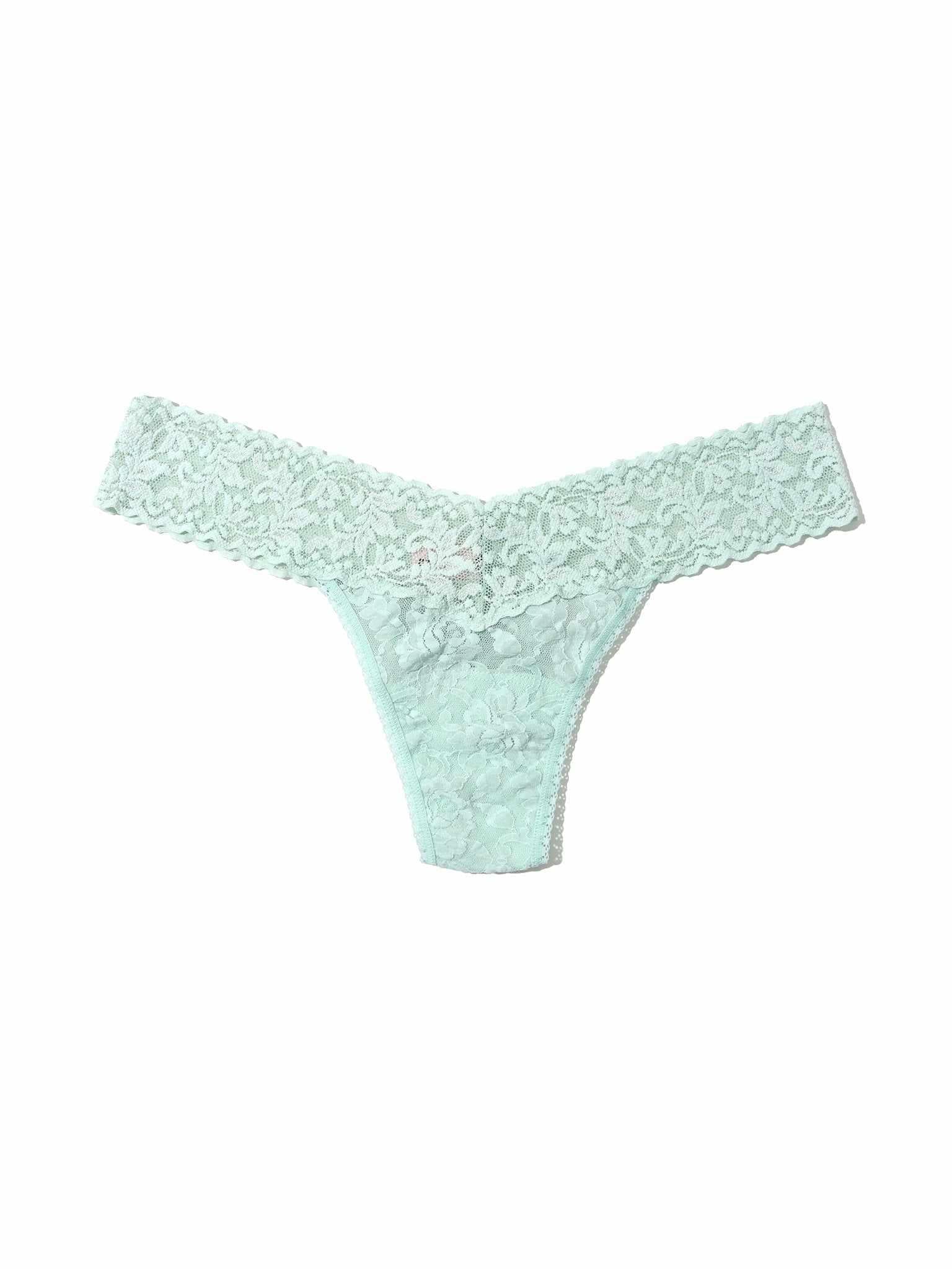 4911® Signature Lace® Low Rise Thong Low Tide Blue