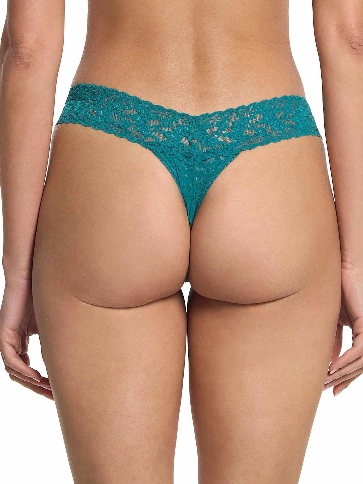 4911® Signature Lace® Low Rise Thong Northern Lights Green