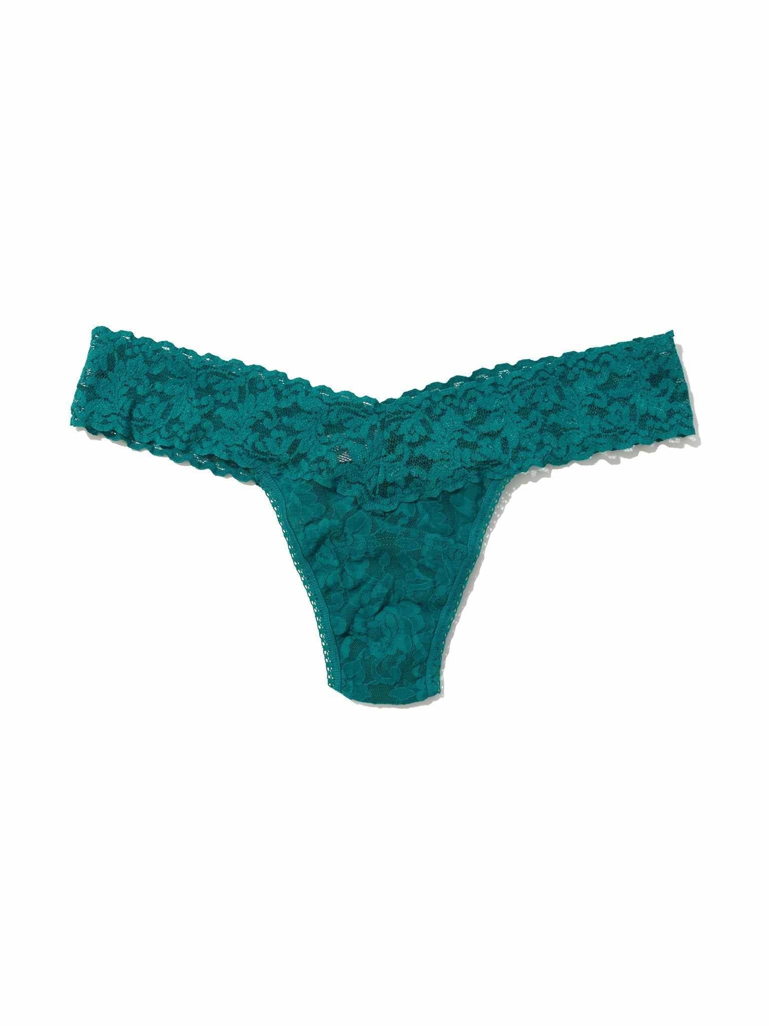 4911® Signature Lace® Low Rise Thong Northern Lights Green