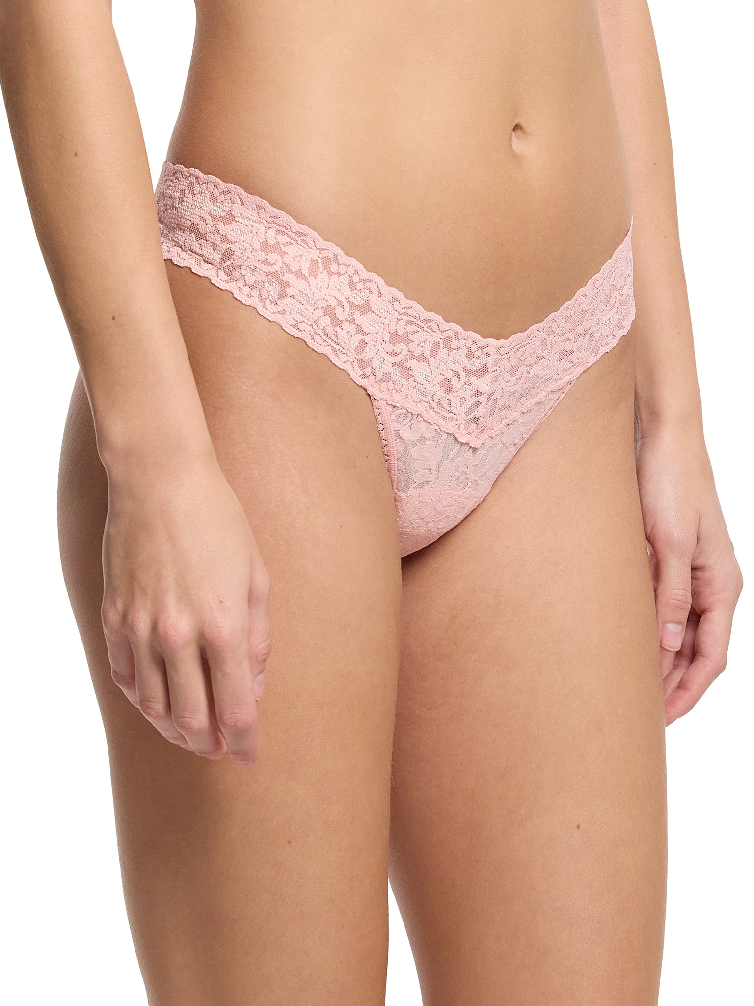 4911® Signature Lace® Low Rise Thong Pretty In Peach Pink