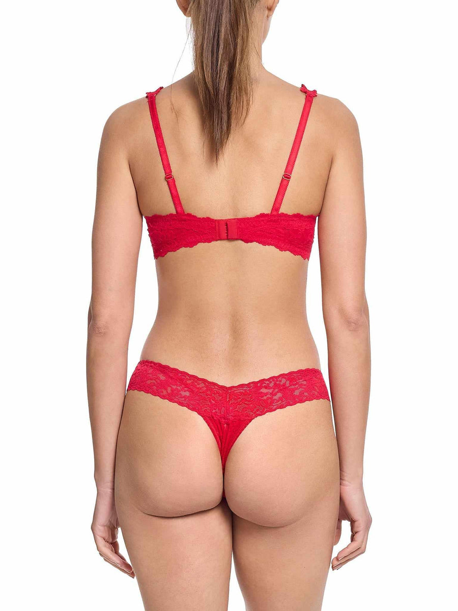 Signature Lace® Low Rise Thong Rose Red