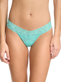 4911® Signature Lace® Low Rise Thong Sea You Later Green - Black Friday Sale