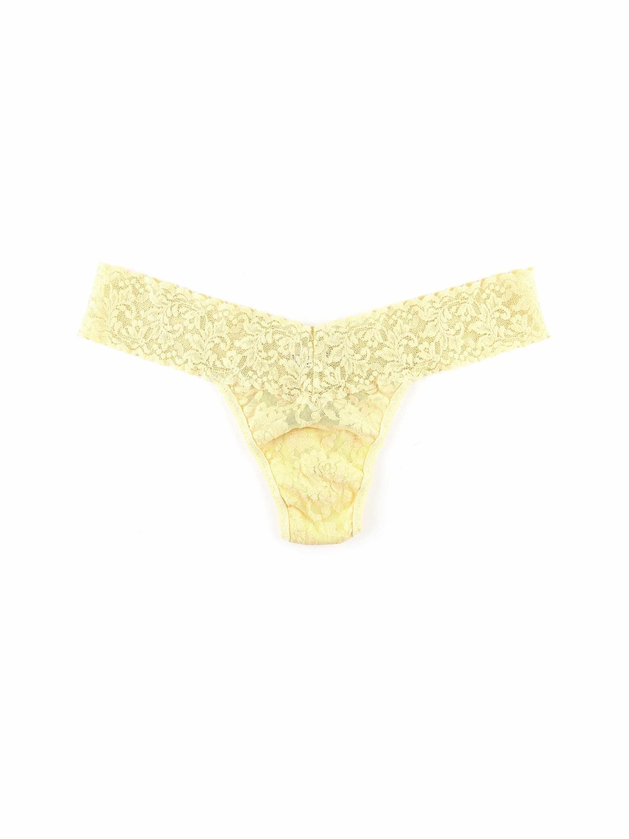 4911® Signature Lace® Low Rise Thong Shortcake Yellow