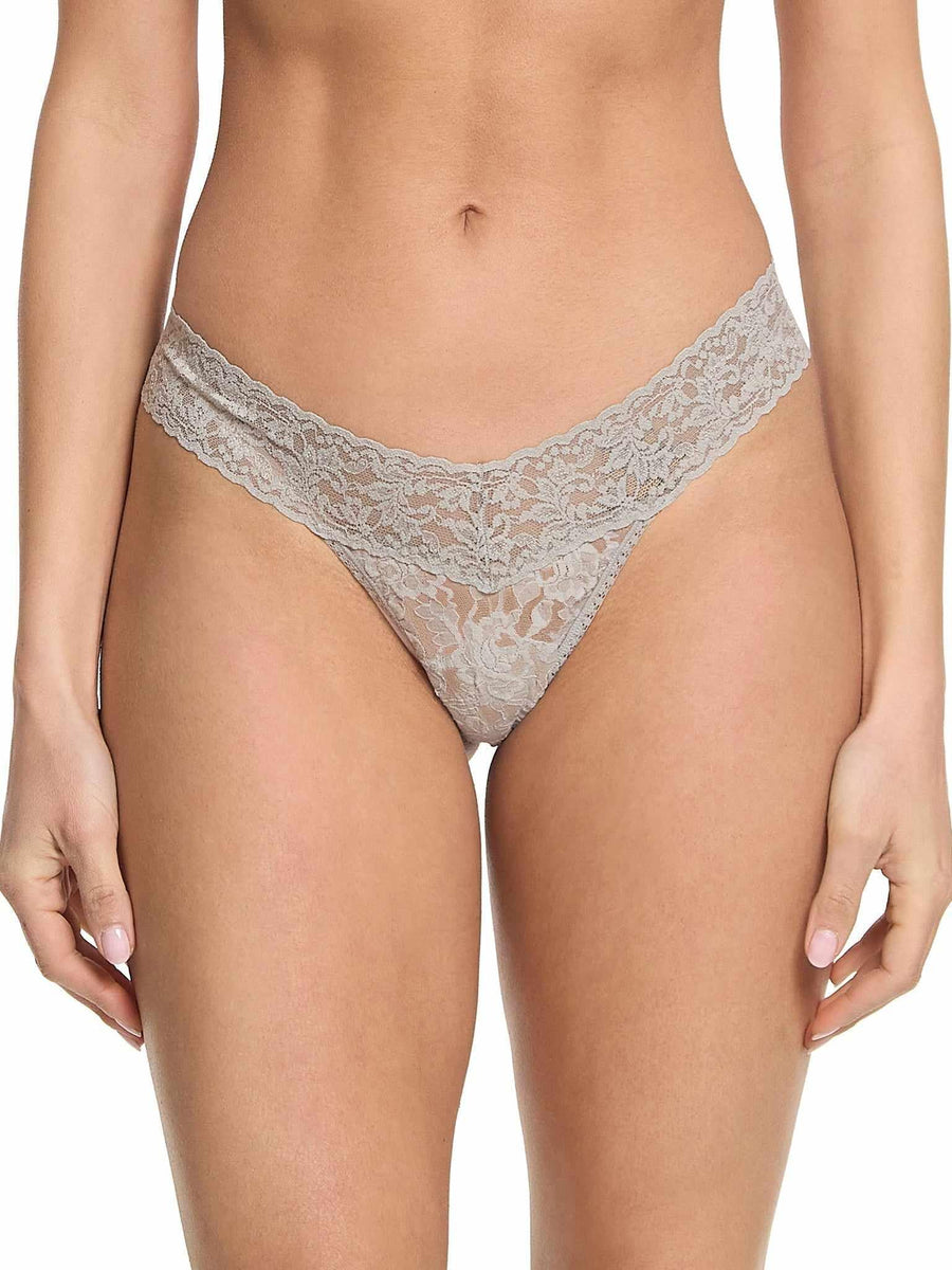 Signature Lace® Low Rise Thong Sleep In Grey Sale