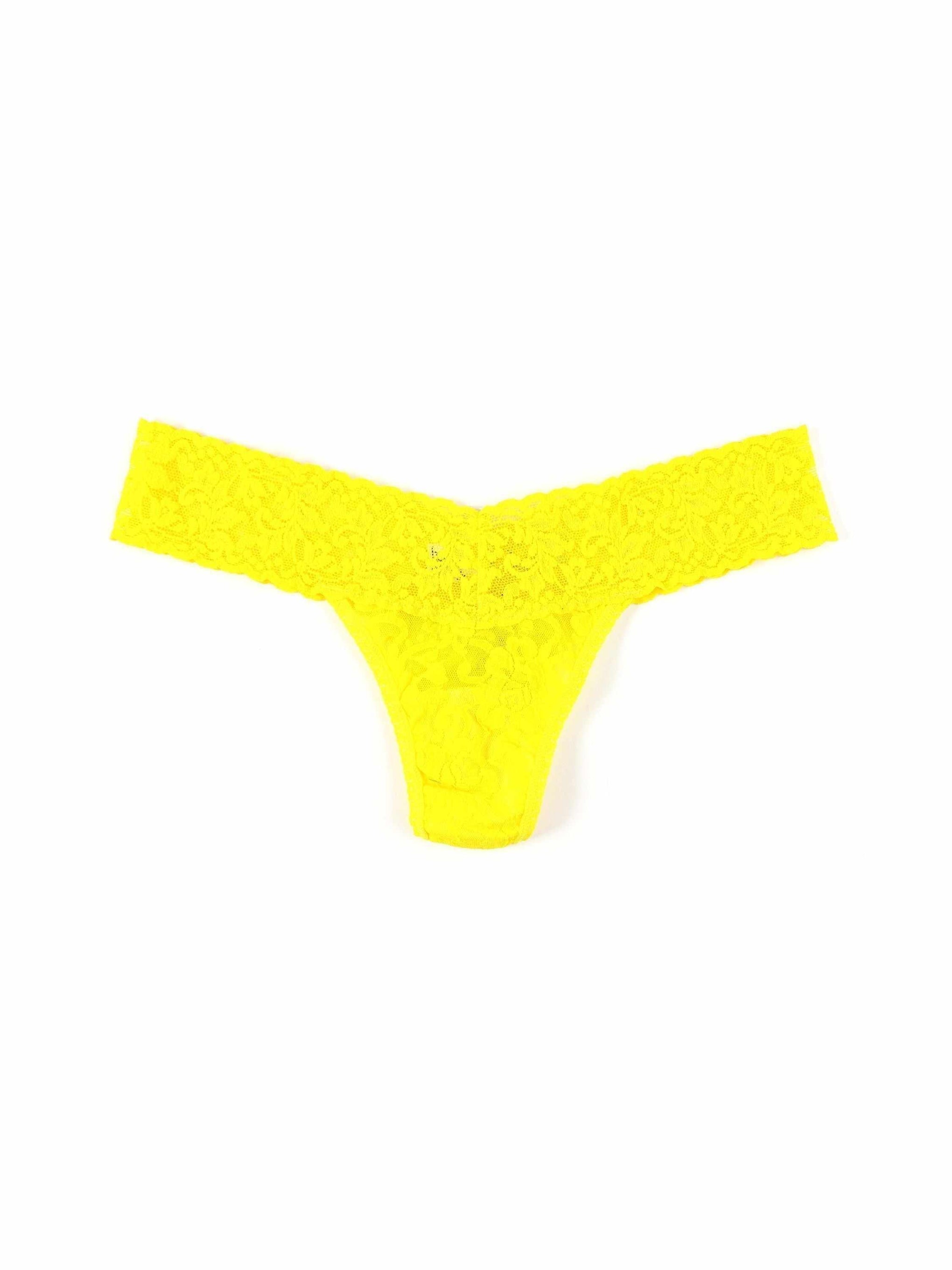 4911® Signature Lace® Low Rise Thong Sunshine Yellow