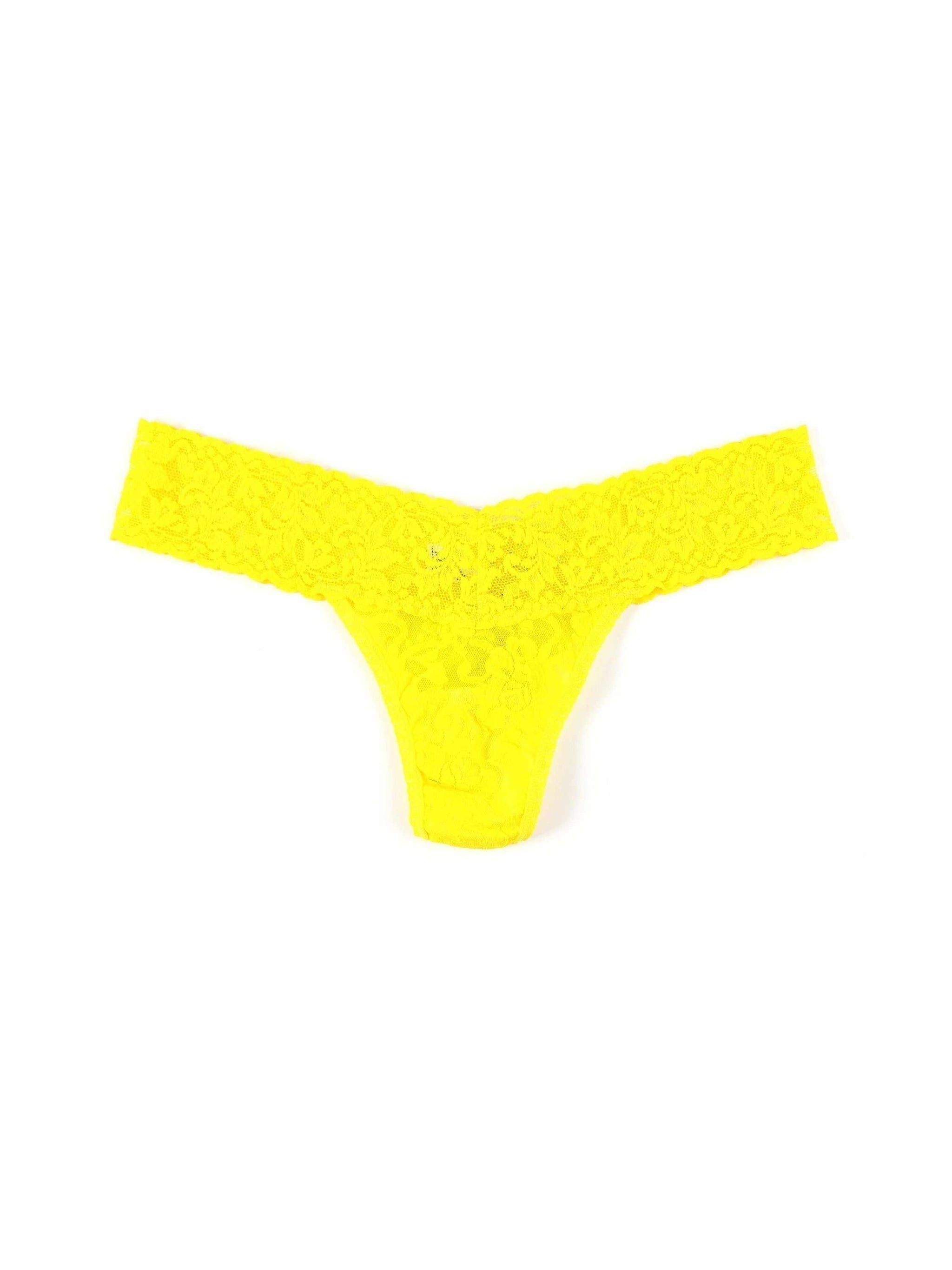 4911® Signature Lace® Low Rise Thong Sunshine Yellow